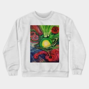 Whales through space and time Crewneck Sweatshirt